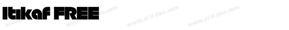 Itikaf FREE字体转换